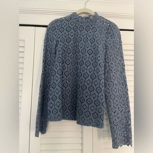Sezane blue top